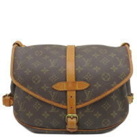 Louis Vuitton Saumur Shoulder Bag Brown Crossbody Aftermarket - Picture 1 of 9